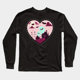 Cemetery Ghost Long Sleeve T-Shirt